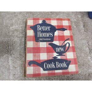 Better Homes & Gardens New Cook Book 1953 Vintage Red/White Plaid Hardcover